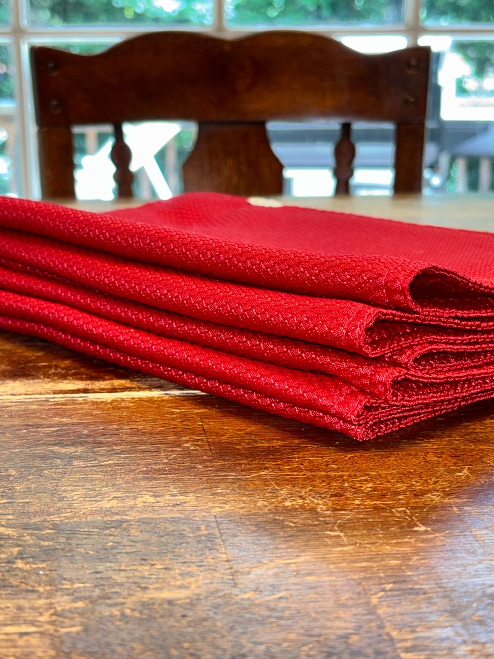 Set of 6 Red Place Mats